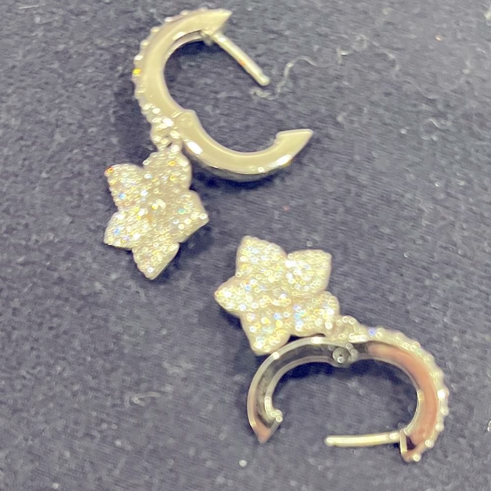 Kate Spade Crystal Pave Bloom drop earrings